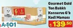 GOURMET GOLD TON BALIKLI KONSERVE 6'LI KEDİ MAMASI